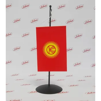 Vlajka Kyrgyzstán, vlaječka na stojánek