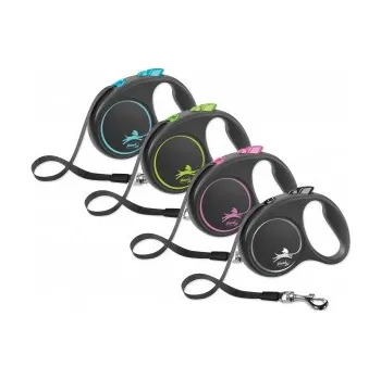 Vodítko pro psa Vodítko FLEXI Black Design páska L černá