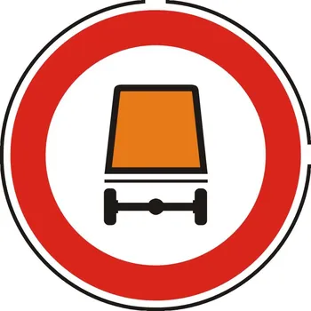 Dopravní značení Dopravní Značka B18 Zákaz vjezdu vozidel přepravujících nebezpečný náklad