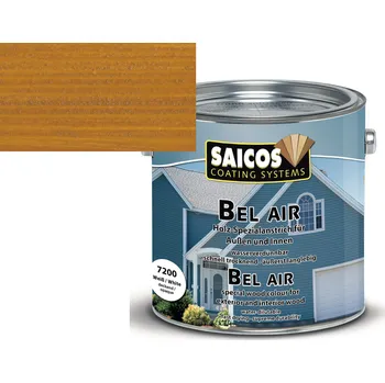 Lak na dřevo Saicos BelAir vodou ředitelný olejový nátěr - červený cedr transparentní 7293; 0,125L