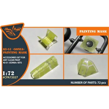 Plastikový model Clear Prop models 1/72 Ki-51 SONIA Painting mask (all versions)