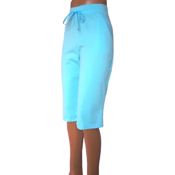 Dámské kraťasy Dámské bavlněné maxi kraťasy Barva: Světle modrá, Velikost: 5XL