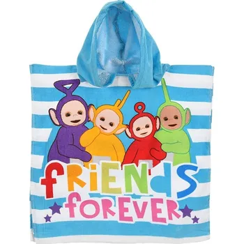 Modré plážové pončo s kapucí Teletubbies Velikost: ONE SIZE