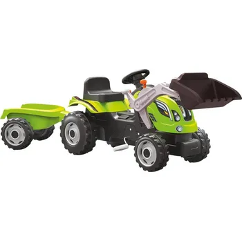 Dětské šlapadlo Smoby Farmer XL se lžící 710109 zelený