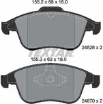 Sada brzdových destiček, kotoučová brzda TEXTAR 2482601