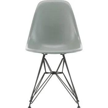 Jídelní židle Eames Fiberglass Chair DSR černě lakovaná sea foam