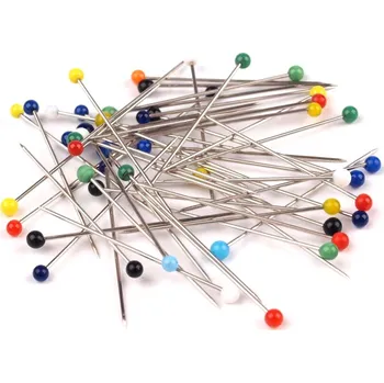 Jovi Špendlíky 0.6 x 30 mm s plastovou hlavičkou, 100 ks