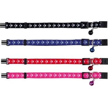 Trixie Obojek kočka nylon s rolničkou a šátkem 32 cm
