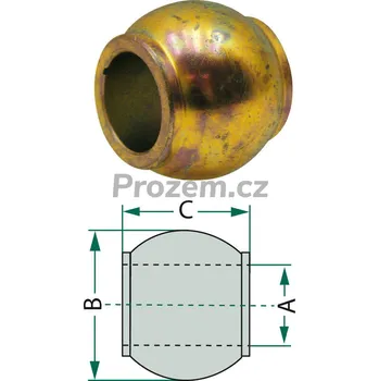 Tažné zařízení Koule pro třetí bod Kat. 3 - 4 (Walterscheid), 1205125