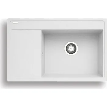 Nerezový dřez Pyragranitový dřez CAMEA 1B 1D RH (79x50) snow