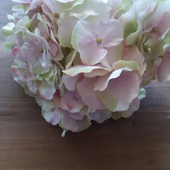 umělá květina Hitra HORTENZIE bílo růžová svěží