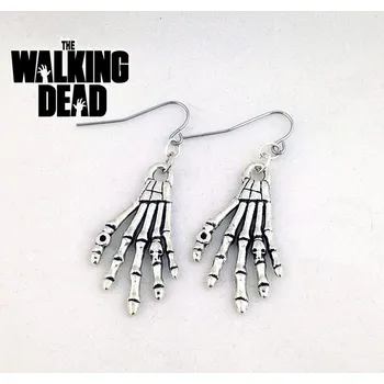 Seriál náušnice Walking Dead Ruka kostlivce