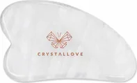 Crystallove Clear Quartz Gua Sha masážní válec 