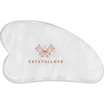Crystallove Clear Quartz Gua Sha masážní válec 