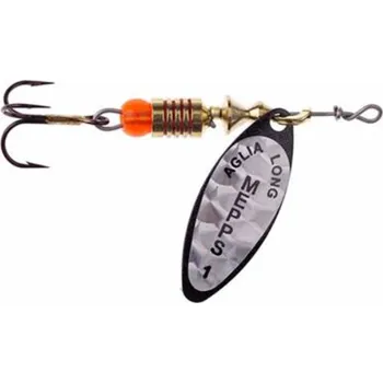 Umělá nástraha Rotační třpytka Mepps Aglia Long Rainbo Vel.1 4,5g Černá