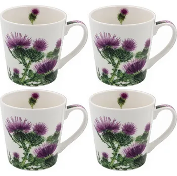 Leonardo, Anglie Leonardo - Sada Porcelánových hrníčků "Thistle" v dárkové krabičce - 4*250 ml