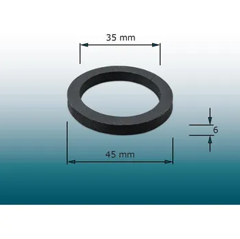 Těsnění ploché k dvojté matici nádrže WC T101 - materiál styropor - 45x35 mm - H1/107