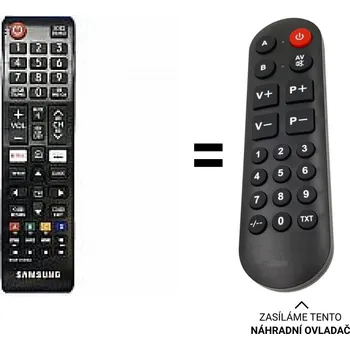 Dálkový ovladač Samsung QE65Q64T náhradní dálkový ovladač pro seniory.