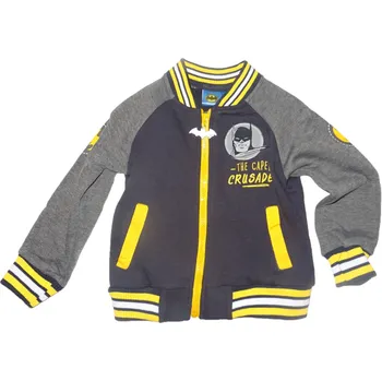 Chlapecká mikina Chlapecká šedá mikina Batmann s žlutým zipem. 98