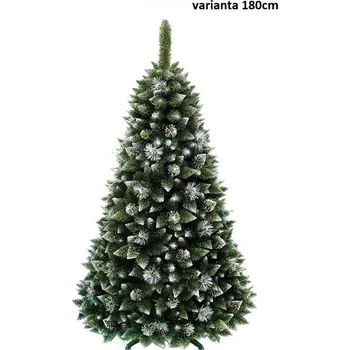 Vánoční stromek Umělý vánoční stromek Borovice stříbrná s krystaly ledu 180cm