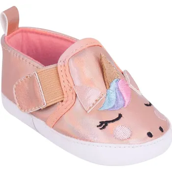 Capáčky YO capáčky - kojenecké botičky - jednorožec barva: lososové, velikost: 6-12m