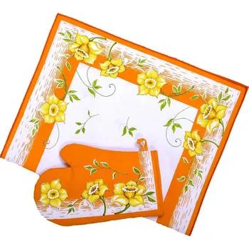 Utěrka Utěrka bavlněná Narcis oranžový - Utěrky