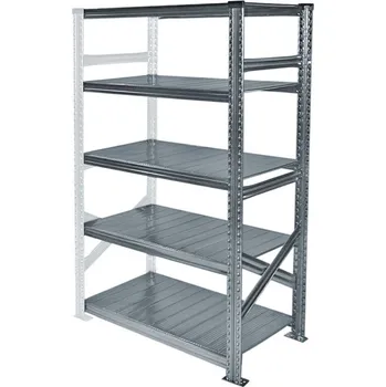 Dílenský regál Policový regál kovový, 1576x1050x600 mm, 5 polic, přídavný modul | Wexta.cz