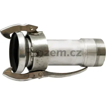 Samec/V-díl Perrot 2 1/2"/70 mm s vnějším závitem 2 1/2"/76,1 mm, nerezová ocel, Optima - 1