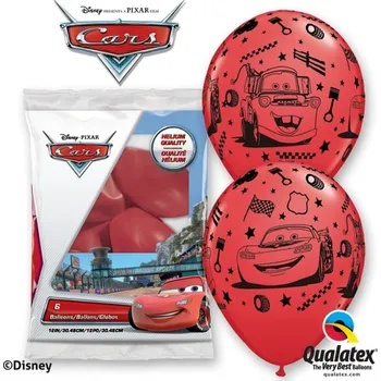 Balónek Latexové balónky Blesk McQueen a Burák 6ks