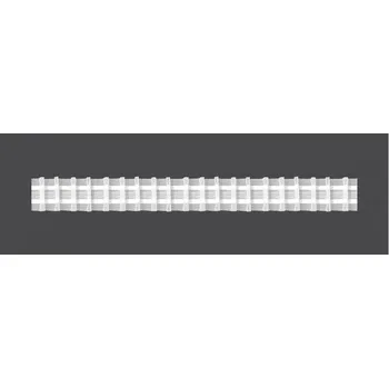 Stuha Textildomu Řasící stuha na záclony F5Z-200 šířka 2,5cm 2,5cm Bílá