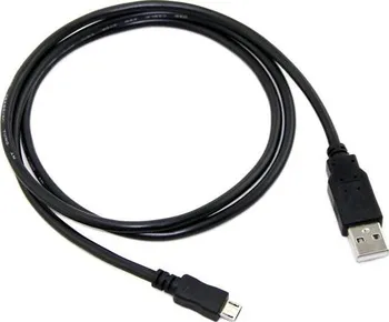Datový kabel C-TECH USB 2.0 USB A male/USB Micro B male 0,5m, černý