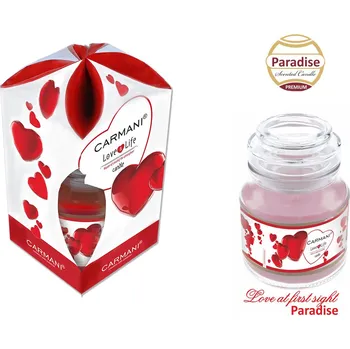 Svíčka Carmani® Vonná svíčka ve skle Love at first sight "Grapefruit" - 335 g