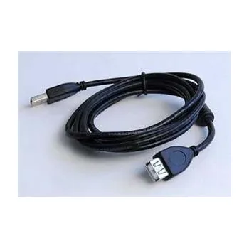 Kabel do PC GEMBIRD Kabel USB 2.0 A-A prodlužovací 3m Premium (černý, ferit, zlacené kontakty)
