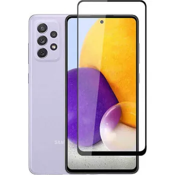 3x Picasee 3D tvrzené sklo s rámečkem pro Samsung Galaxy A72 A725F - černé - 2+1 zdarma