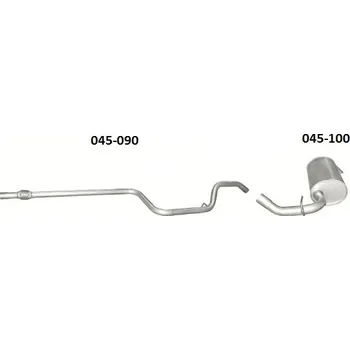 Zadní díl výfuku zadní díl Bosal 045-100