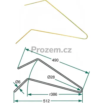 Pero shrabovacího obraceče široké pro Niemeyer, 600005, 1139