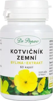 Přírodní produkt Dr. Popov Kotvičník zemní 60 cps.