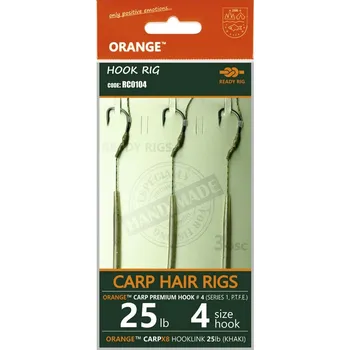 Life Orange Návazce Carp Hair Rigs S1 20 cm 3 ks - 8 15 lb