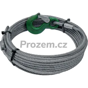 Tažné lano Tažné lano 20m/O 8.4mm, prodlužovací, s hákem a okem