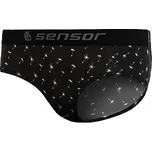 SENSOR MERINO IMPRESS dámské kalhotky černá/pattern