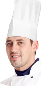 Gastro oděv WIMEX Kuchařská čepice papírová bílá 23 cm 10 ks