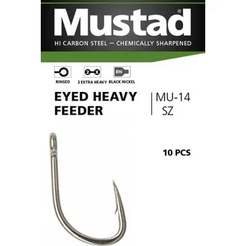 Rybářský háček Háček Mustad Eyed Heavy Feeder vel. 10 / 10ks