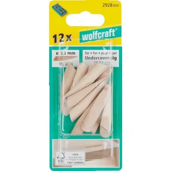 Příslušenství k vrtačce WOLFCRAFT 2928000 sada speciálních kolíků pro kolíkovací soupravu Undercover Jig 12 ks