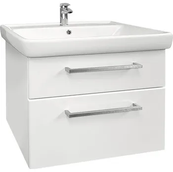 Koupelnová skříňka s umyvadlem Oskar bílá lesklá SZ 700