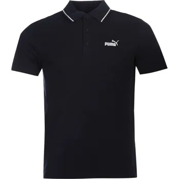 pánské tričko polo PUMA - NAVY/WHITE - S (Puma No1 Logo Pique)