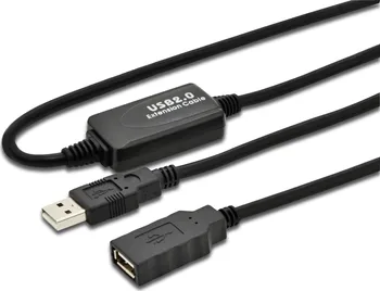 Datový kabel DIGITUS USB 2.0 10 m černý