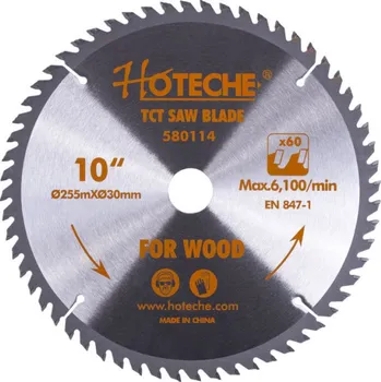Pilový kotouč Pilový kotouč na dřevo 255 mm, 60 zubů - HT580114