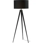 Černá bavlněná stojací lampa Kave Home Iguazu 157 cm