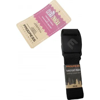 Opasek Progress Click Belt černý 120 cm
