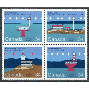 Poštovní známka (1985) MiNr. 972 - 975 **. 4-bl - Kanada - CAPEX ’87, Toronto.